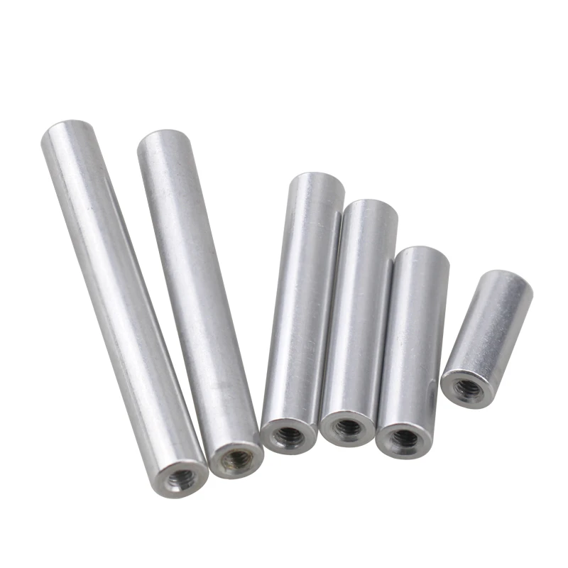 Custom 70pcs M8*100mm ,outer dia 12mm Aluminum Natutal Standoff Spacer