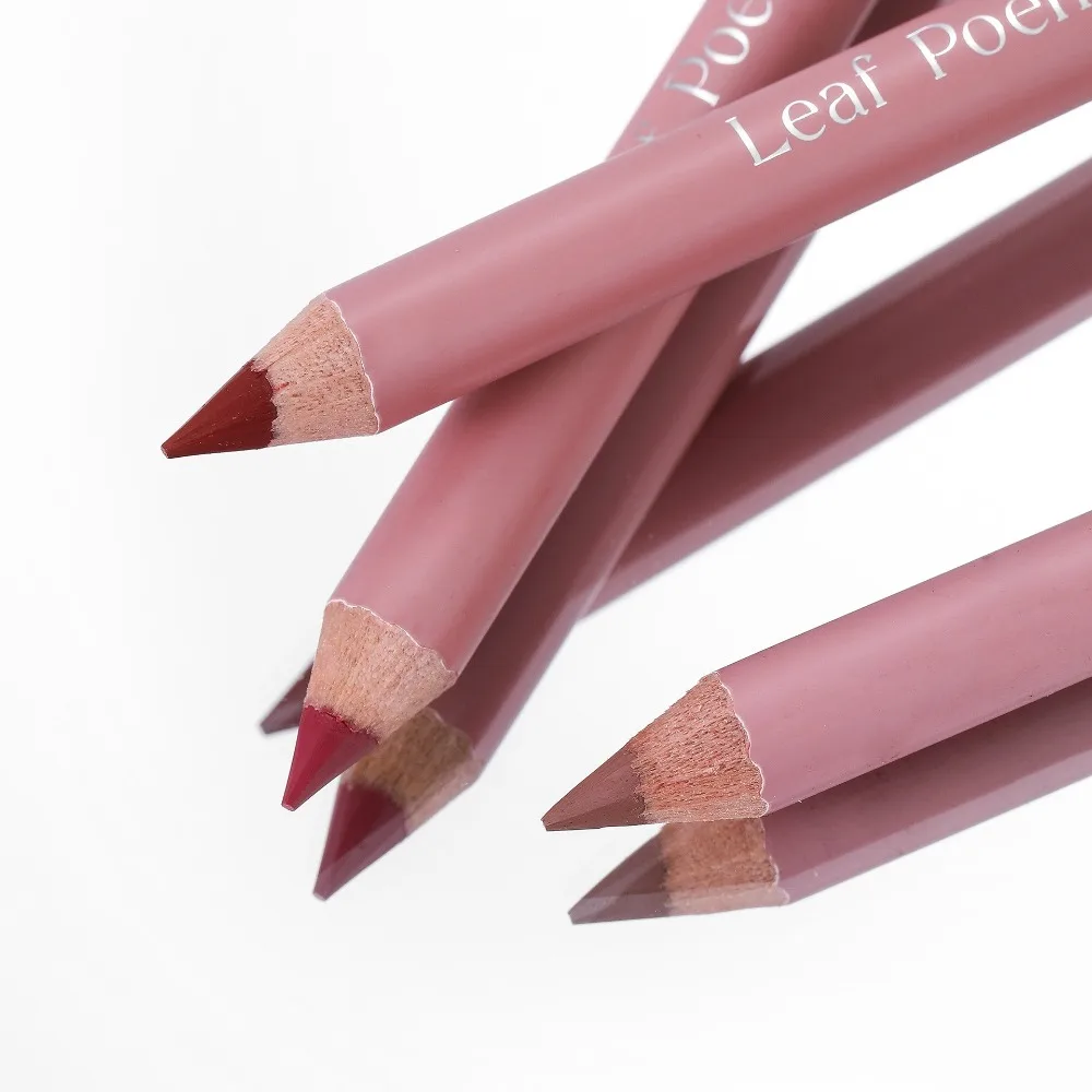 Natuurlijke waterdichte matte lipliner potlood hydraterende langdurige lippenstift potloden opvullende lipliner pen