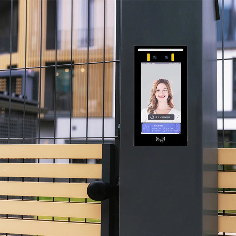 ZJZ Smart Time 7 Inch Access Control Security System Facial Recognition Customizable OEM Biometric Face Recognition Attendance R