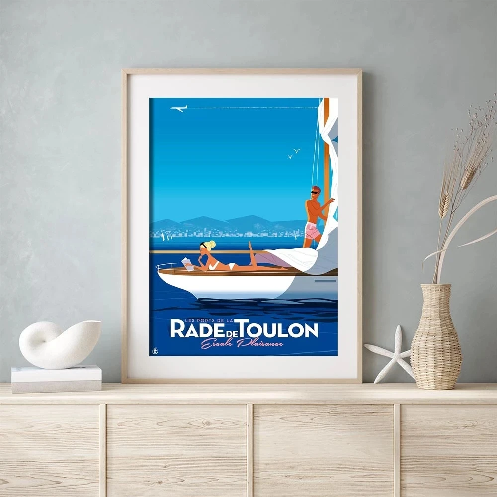 Decoração para casa impressão hd affiche monção z toulon cartaz lona arte da parede pintura a óleo sala de estar decoração nórdica