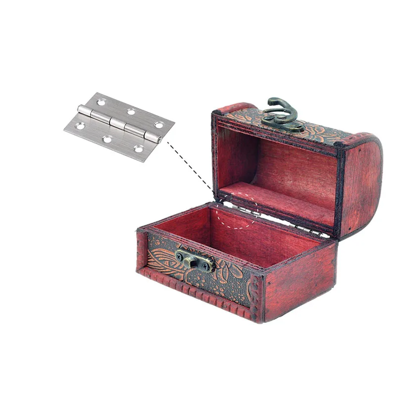 Dobradiças de porta pequenas, 6-20 peças, aço inoxidável, prata, móveis para casa, piano, armário, ferragem com parafusos, 1.5 polegadas, 2 polegadas, 2.5 polegadas, 3 polegadas