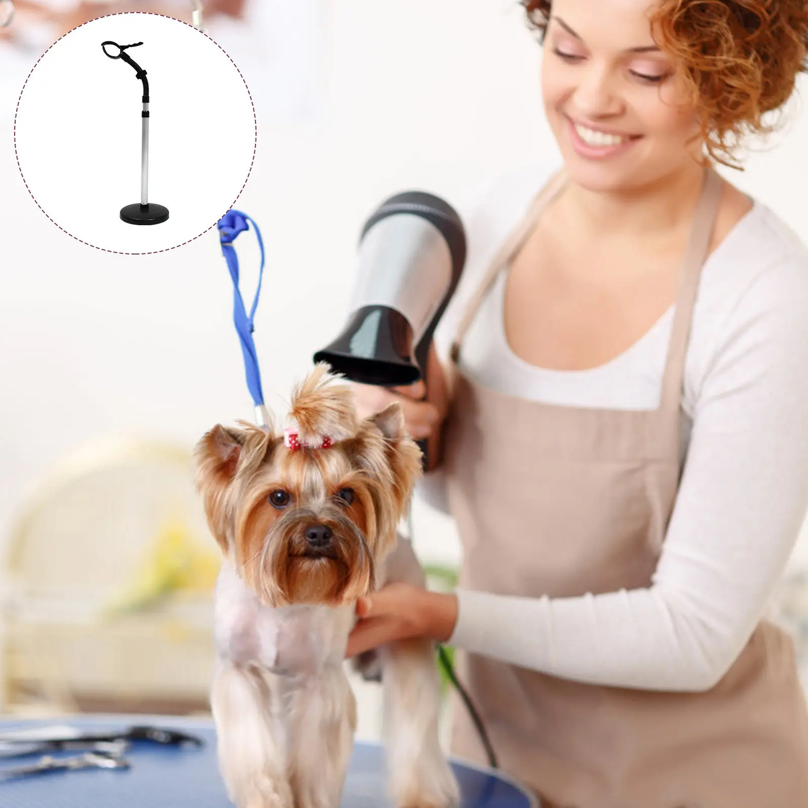 

1Pcs Hair Dryer Holder Stand 360 Degree Rotating Adjustable Hands Free Blower Support for Styling Drying Curling Hair Dryer