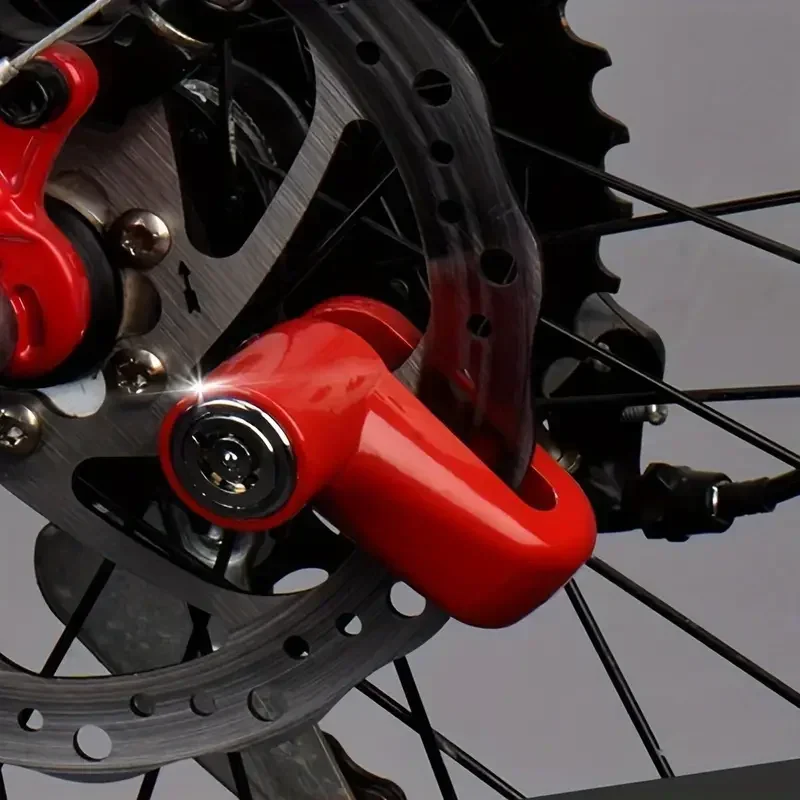 

Motorcycle Disc Brake Lock Anti-Theft Security Mountain Bike Durable Keyed Lock with 2 Keys, No Electricity or Battery Required