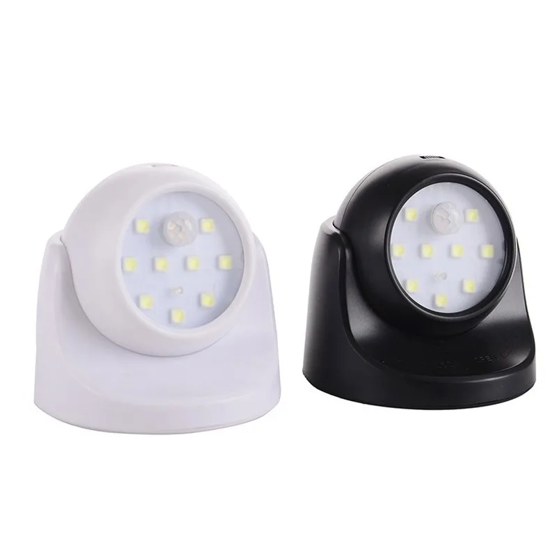 9 Lamp Beads LED Wall Lights Motion Sensor Night Light 360 Degree Rotation Wireless Auto PIR IR Infrared Detector Security WF923