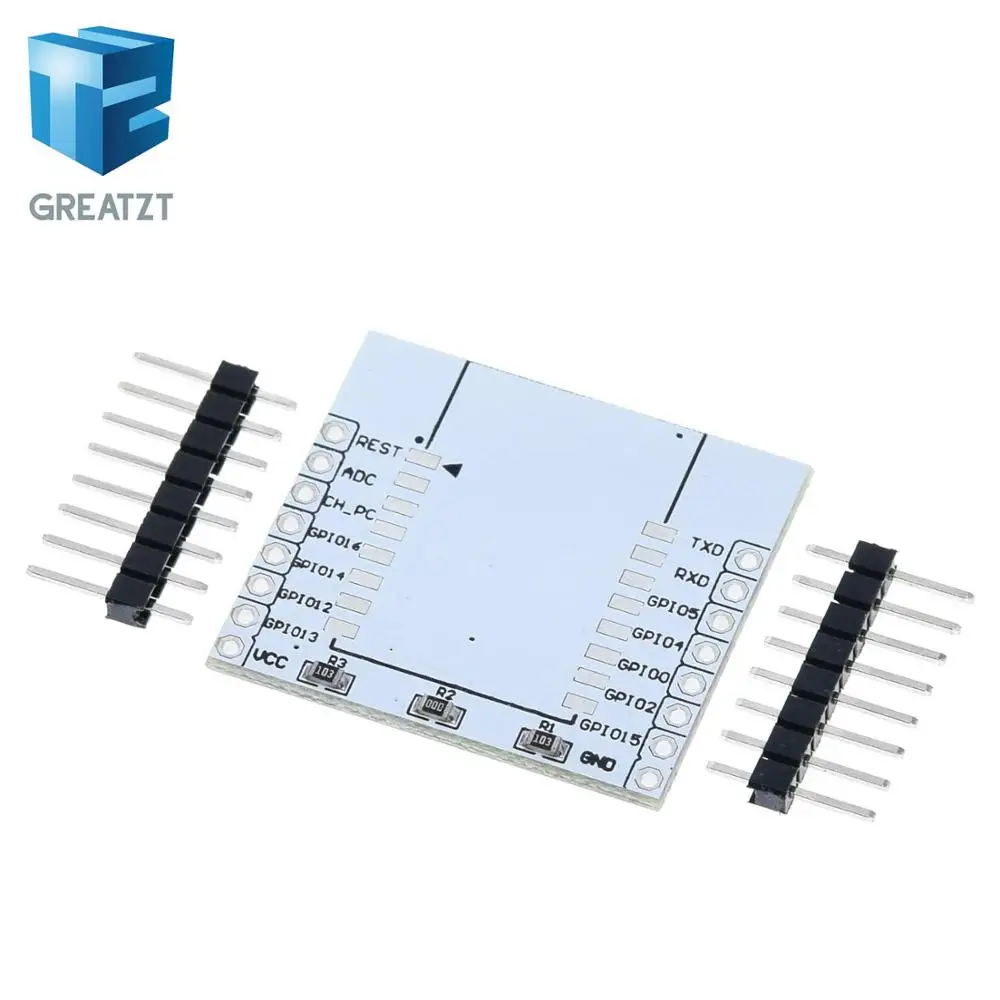 GREATZT ESP8266 serial WIFI module adapter plate Applies to ESP-07, ESP-08, ESP-12E