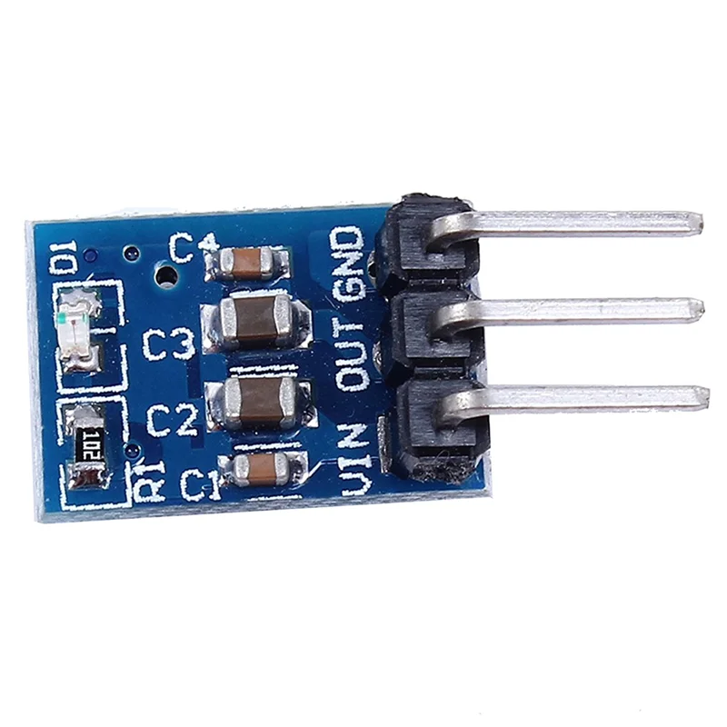 A45U AMS1117-3.3 DC Voltage Regulator Step Down Power Supply Module 4.75V-12V To 3.3V 800Ma (Pack Of 25)
