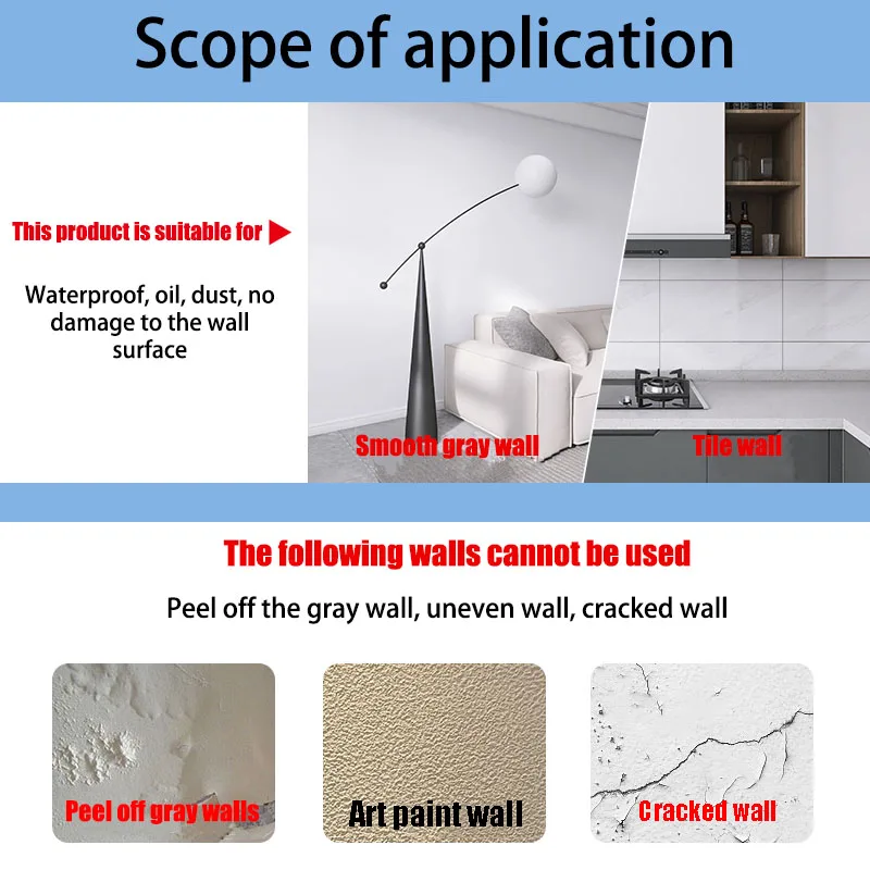 Oil Pollution Prevention Wallpapers Home Decor Electrostatic Adsorption Wallpaper Sticker 40cm Waterproof Wall Stickers Kitchen