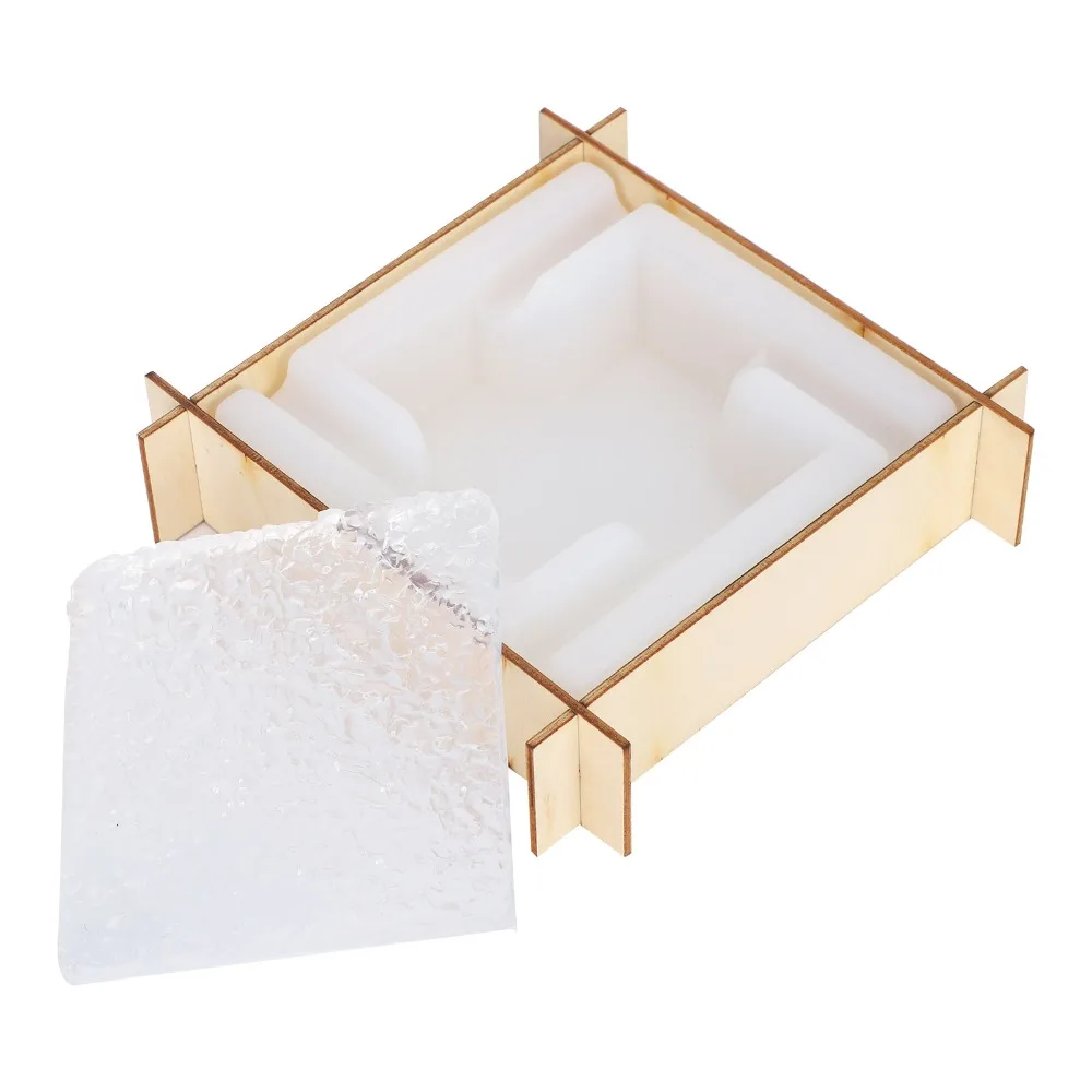 

6pcs Mirror Surface Crystal Epoxy Mould Durable Silicone DIY Mould Ashtray Silicone Mould Shaped Design Resin Casting Mould