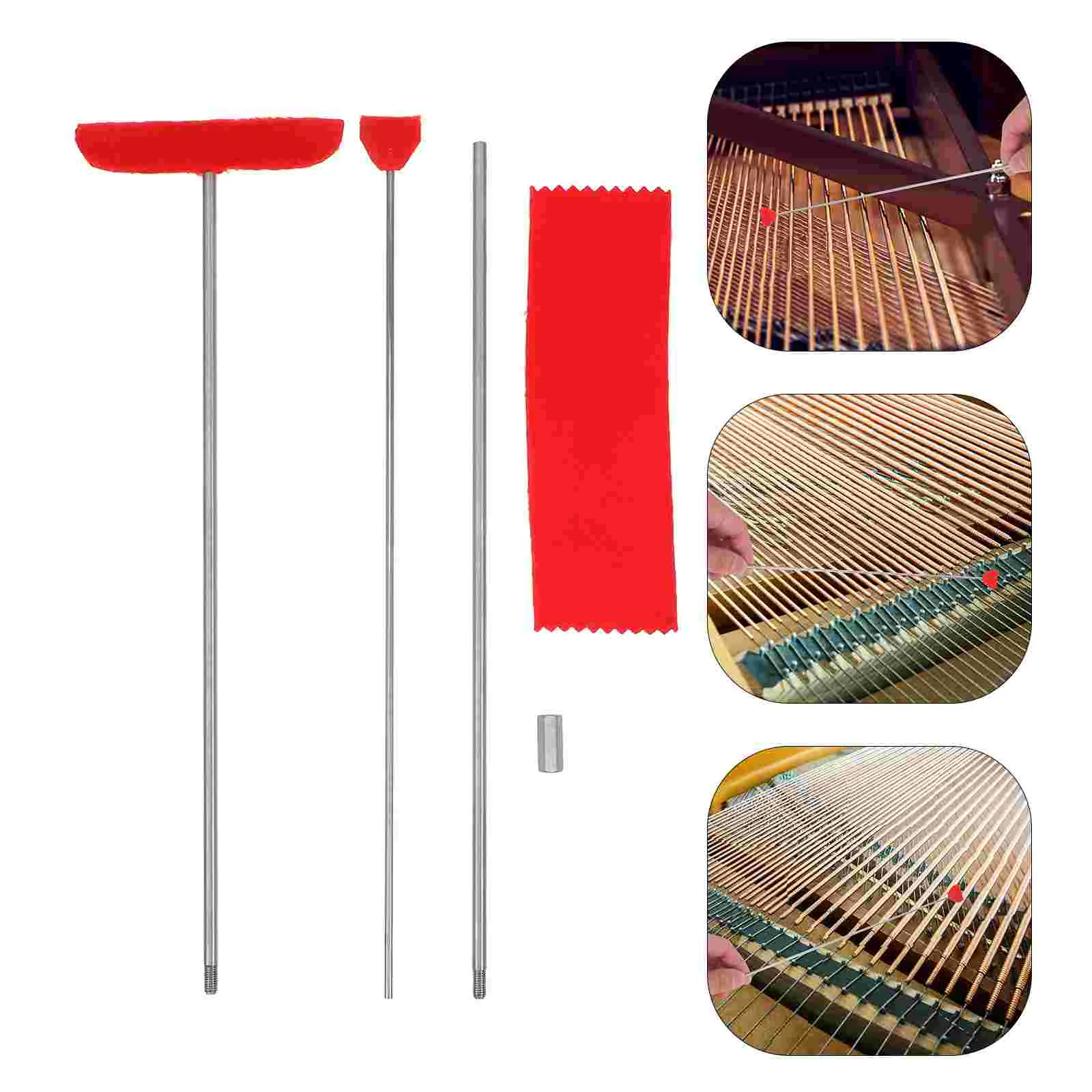 Soundboard Cleaning Tool Piano Kit Tools Cleanser Supplies Extension Rod Keyboard Cleaner