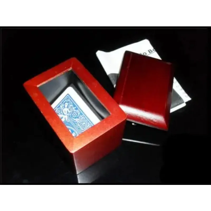 

Карта к деревянной коробке, загадочная коробка, исчезающая карта, фокусы, иллюзии крупным планом, сценическая магия, комедия, реквизит для магии