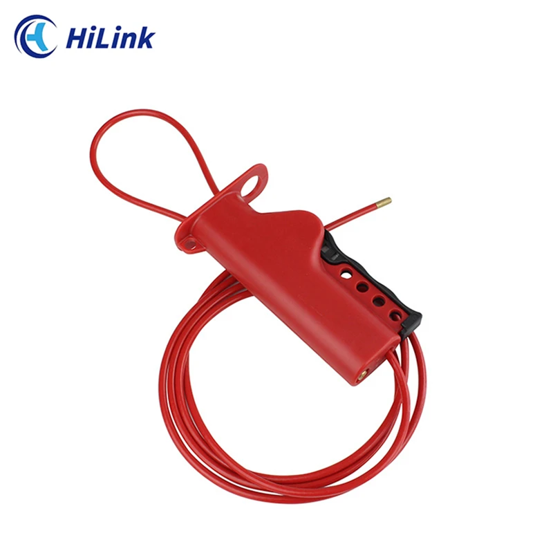 OSHA Multipurpose Safety Cable Lockout Tagout With Retractable Length 2.4m And Dia. 5mm Coated Stainless Steel