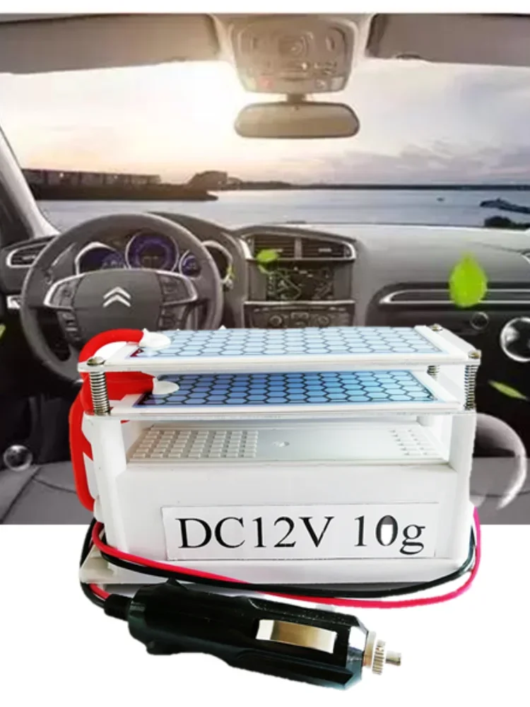 12v 10g Car Ozone Generator Air Sterilizer Air Purifier Purification Fruit Vegetables Water Food Preparation Ozonator Ionizator