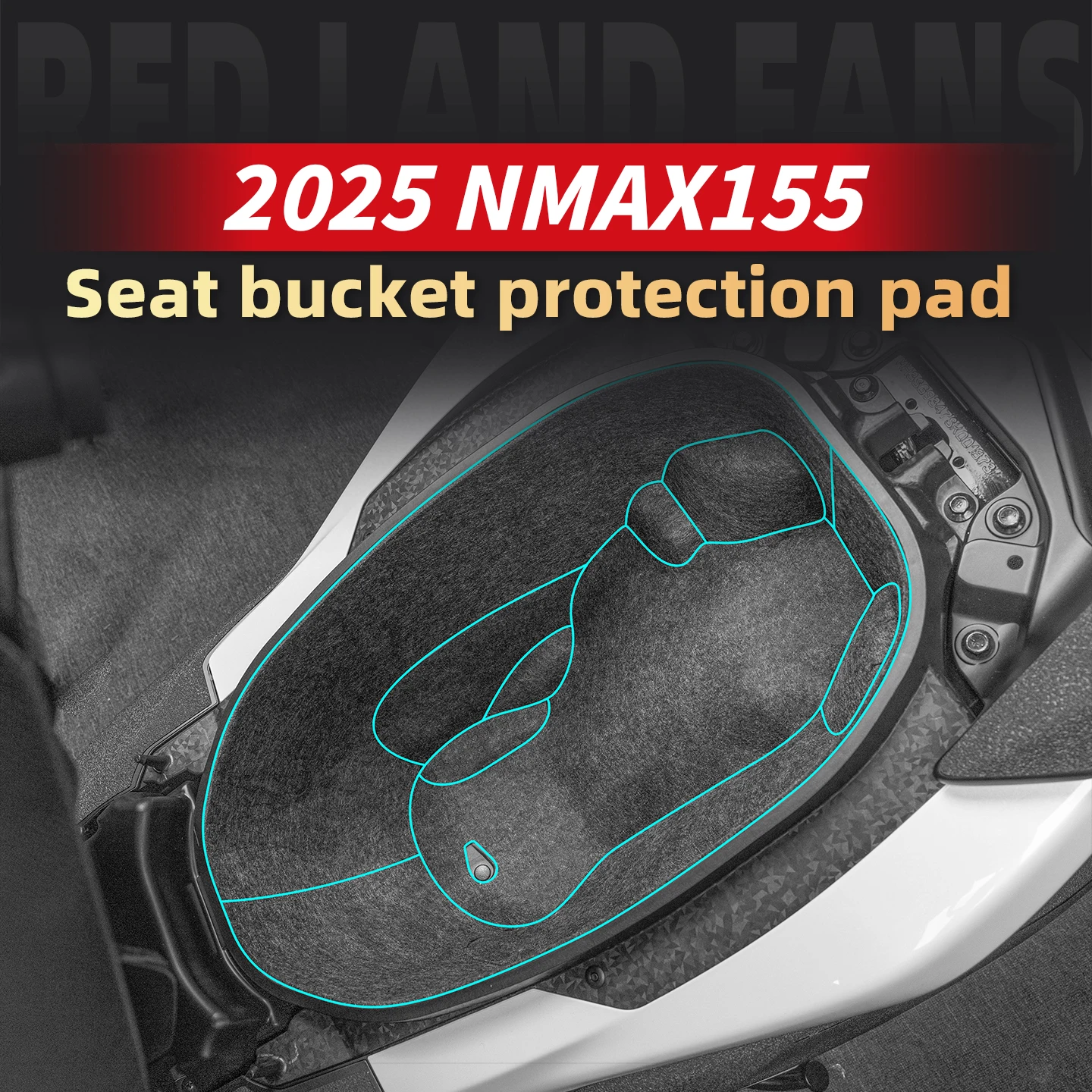 

Используется для YAMAHA NMAX155 2025, защитная накладка для хранения мотоцикла, подкладка для коробки, крышка багажного бака, аксессуары для велосипеда, ковш для сиденья