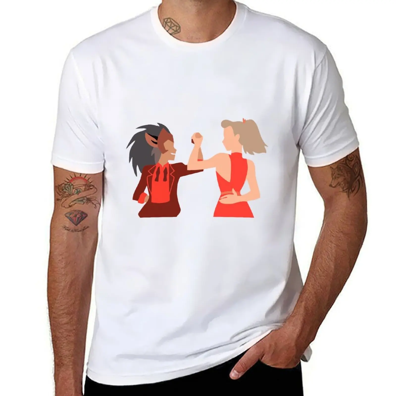 

Catra and Adora - She-ra T-Shirt man t shirts high quality luxury brand mens graphic t shirts T-shirt