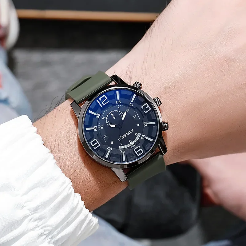 Montres en silicone pour hommes et femmes, montres-bracelets à quartz à grand cadran, nouvelle montre décontractée simple à la mode, cadeaux d'horloge