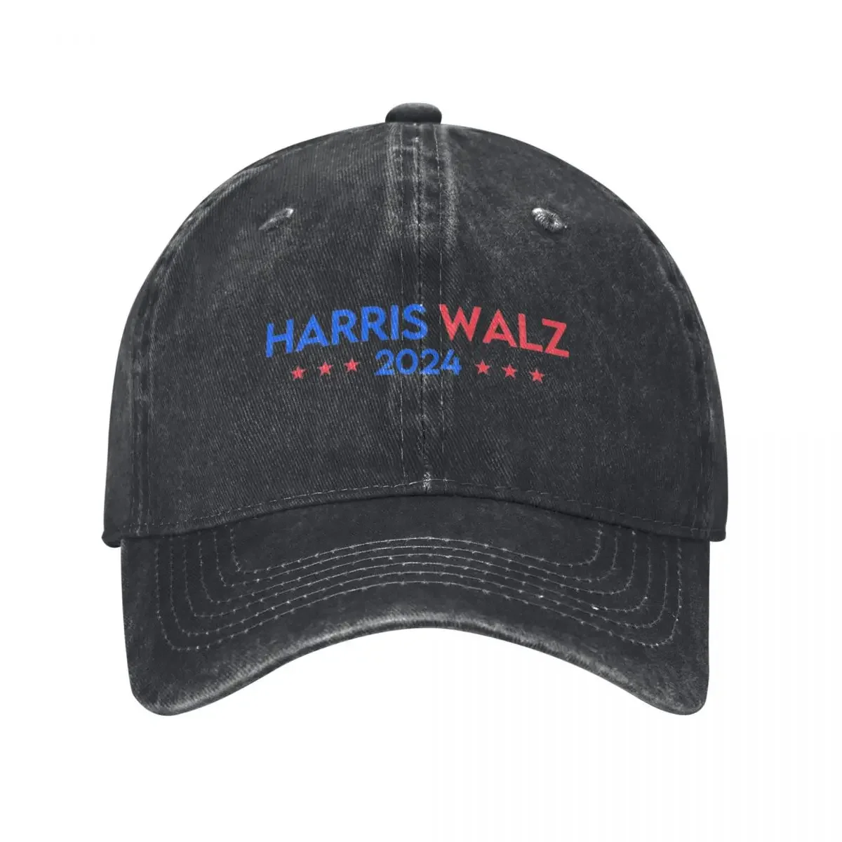 Kamala Harris Walz 2024 Baseball Cap Merch Casual Distressed Denim Washed Election Vote Hat for Men Women Outdoor Running Golf