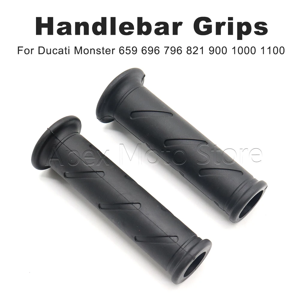 Motorcycle Handle Grips Throttle Grip Rubber Cover For Ducati Monster 659 696 796 821 900 1000 1100 Streetfighter M1100 950 V4