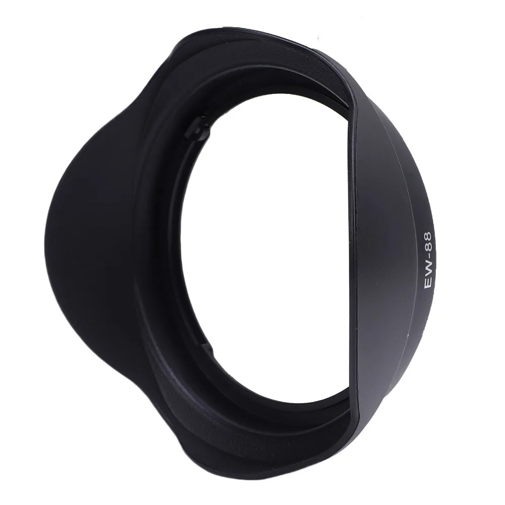 Practical EW-88 Lens Hood Black Protects Lens Camera Lens Hood Shade Plastic Reversible Lens Hood Photography