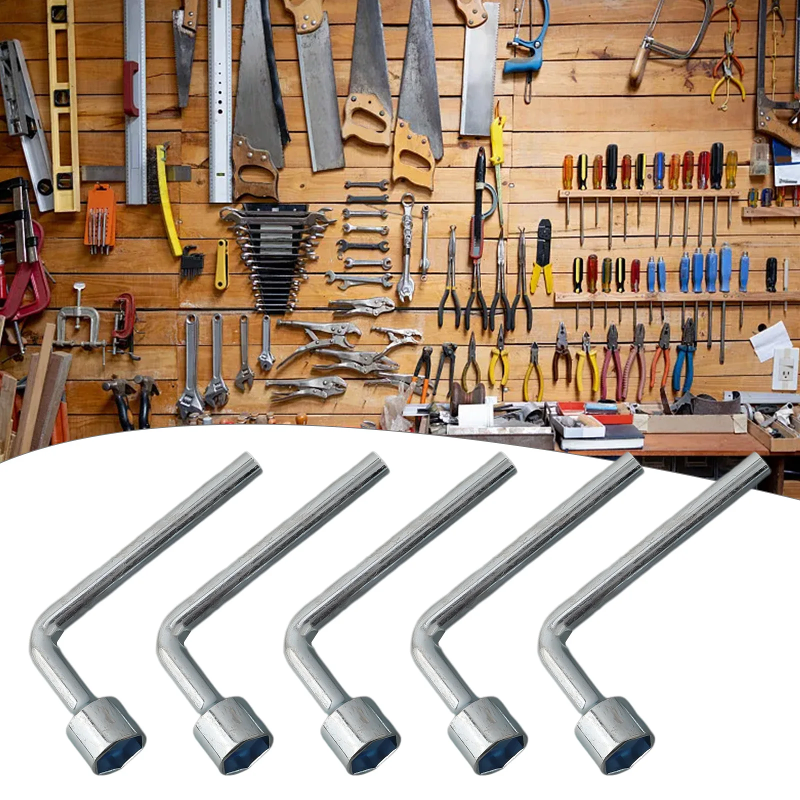 L Shaped Socket Wrench Set 7mm To 14mm Chrome Vanadium Steel For Hexagonal Triangle Key For Plumber Multi Size Hand Tool Kit