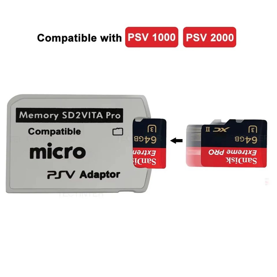 Micro Memory Card Adapter For Sony PlayStation PS Vita 1000 2000