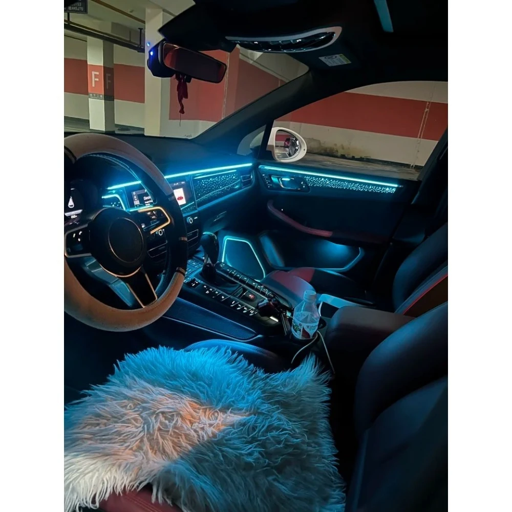 

New Star Dynamic Ambient Light for Porsche Macan 2018+ Interior LED Lighting Upgrade Trim Panel Atmosphere Accessories