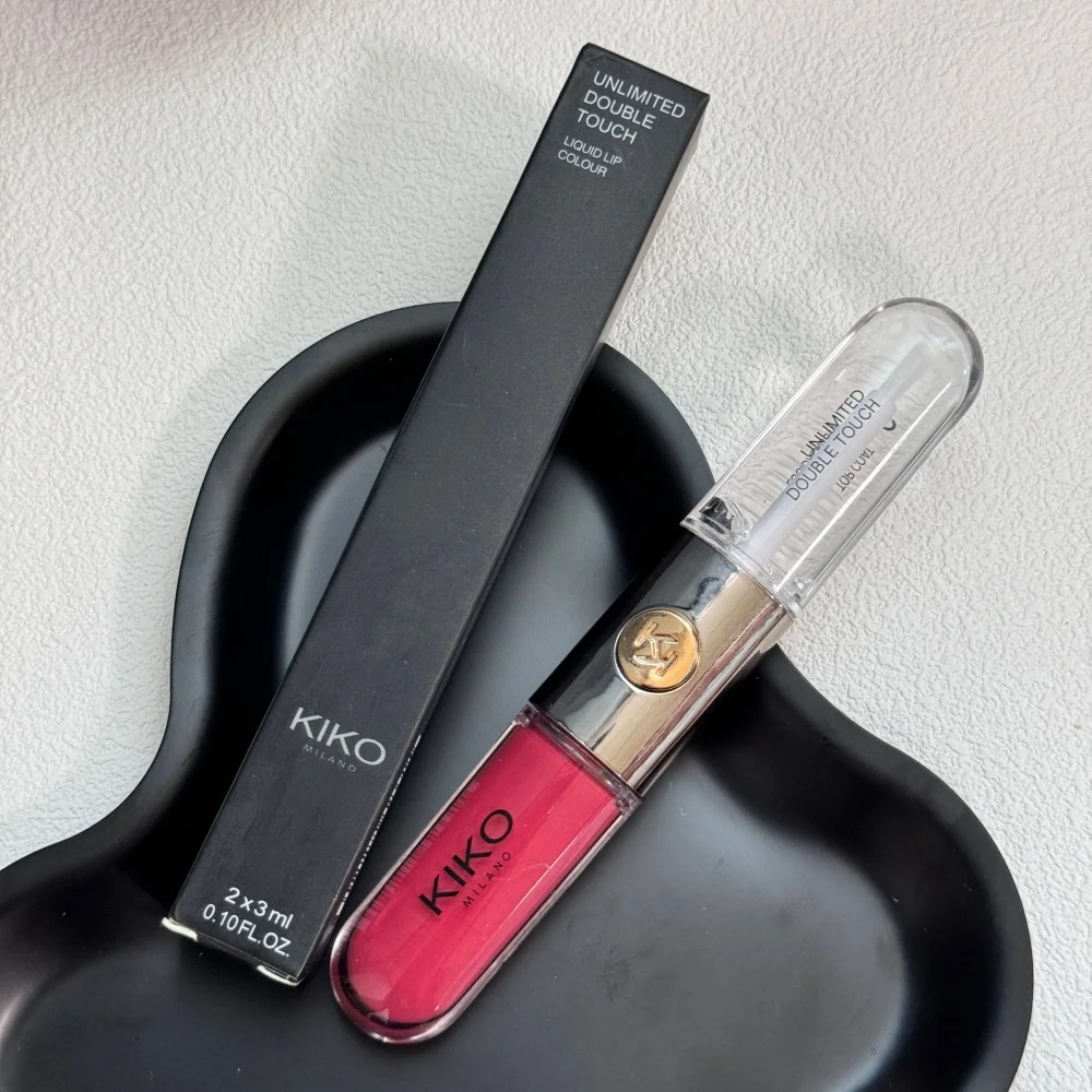 Kiko Milano Limited Edition Lippenstift mit doppelter Spitze, transparenter Spiegel, nicht verblassend, nicht klebend, Lipgloss, Make-up – Detail 13