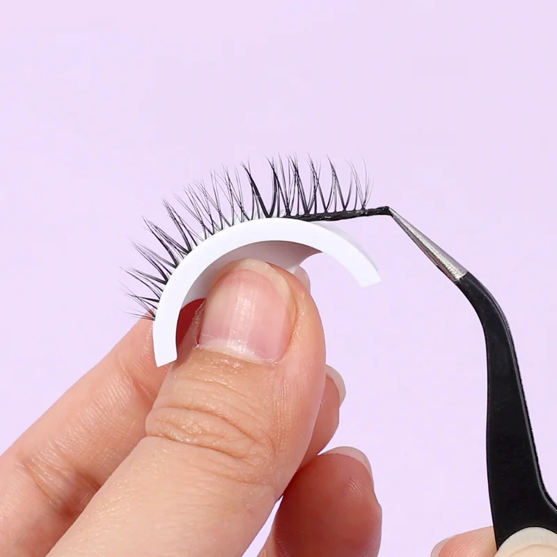 3D Self-กาวขนตาปลอม 1 คู่Reusable Natural MinkกาวติดทนนานEyelash Extensionขนตาปลอมแต่งหน้าเครื่องมือ