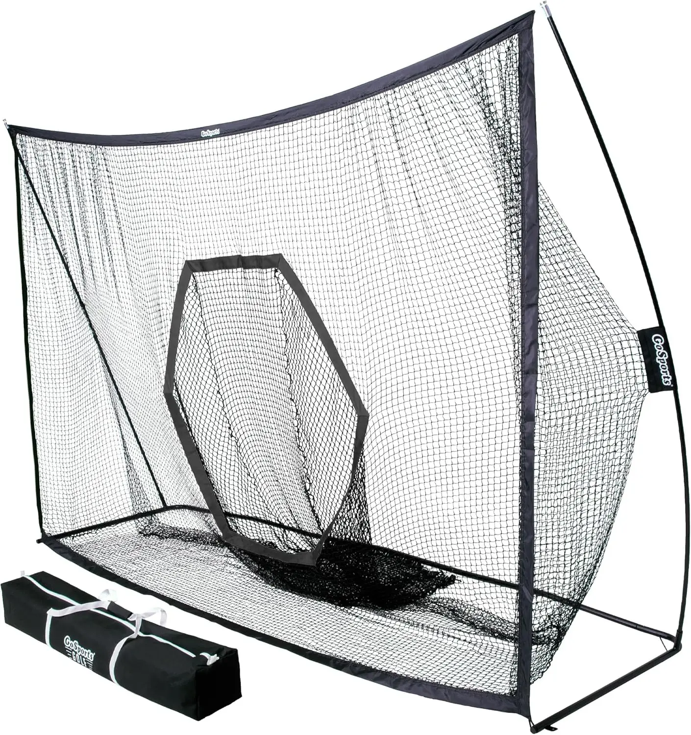 

Golf Practice Hitting Net 10x7 ft - Heavy Duty Hex Pocket Training Net for Indoor Outdoor Use - Quick Setup, Durable Design