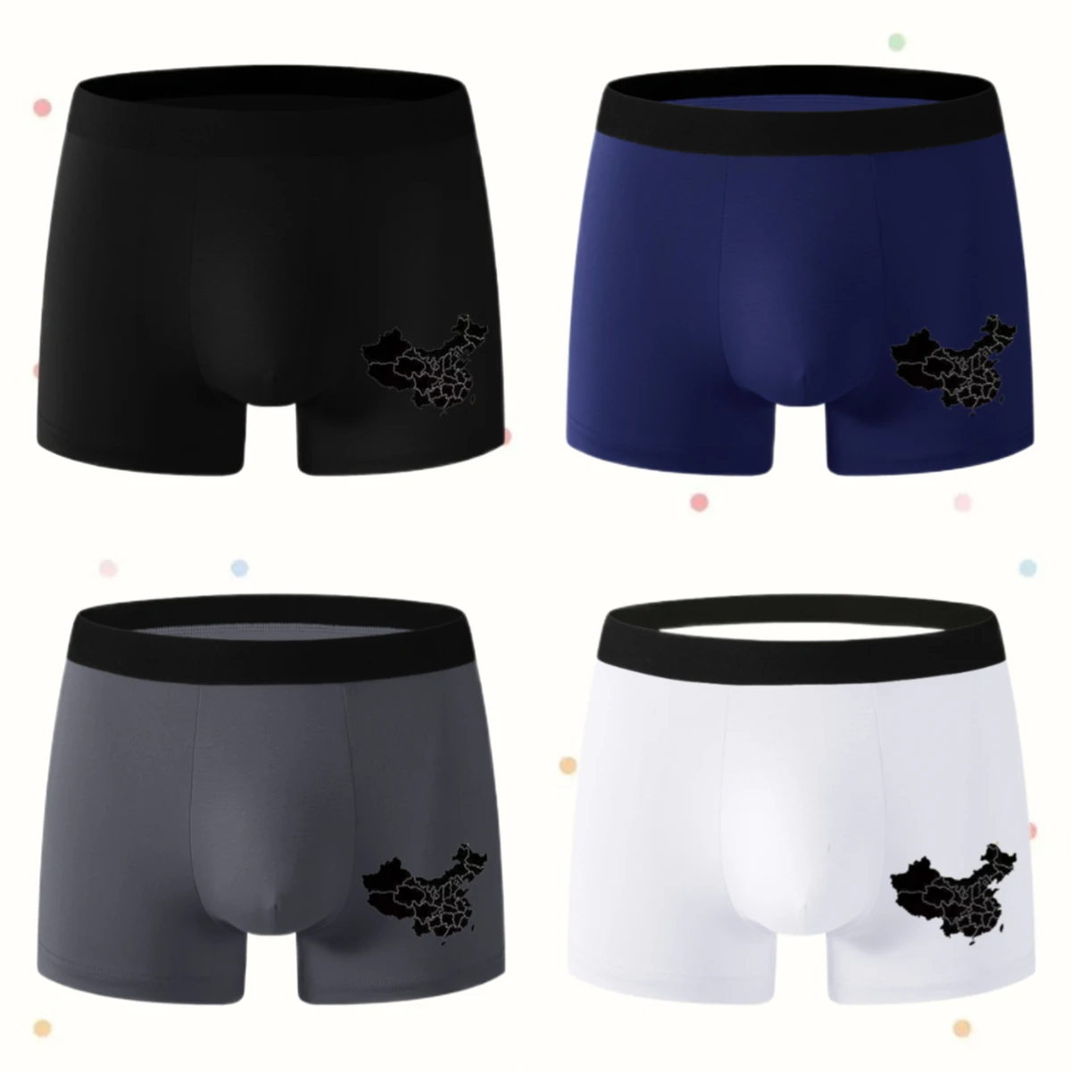 

2/4 PCS new close-fitting boxer shorts are a musthave for men black underwear for the summer of 2025 is comfortable High quality