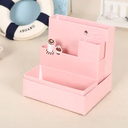 1PC Cosmetics Makeup Organizers Storage Box Foldable Compartments Desktop Organizer Sundries Container Holder for Office Home