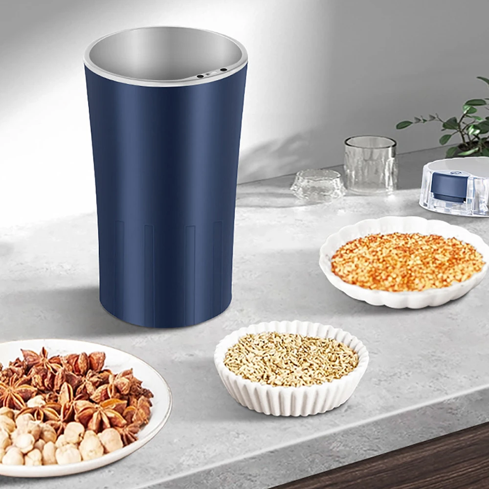 8 شفرات مطحنة الحبوب الكهربائية حبوب البن المطاحن الفولاذ المقاوم للصدأ المكسرات الفول الحبوب مطحنة الأعشاب ماكينة الطحن للمطبخ