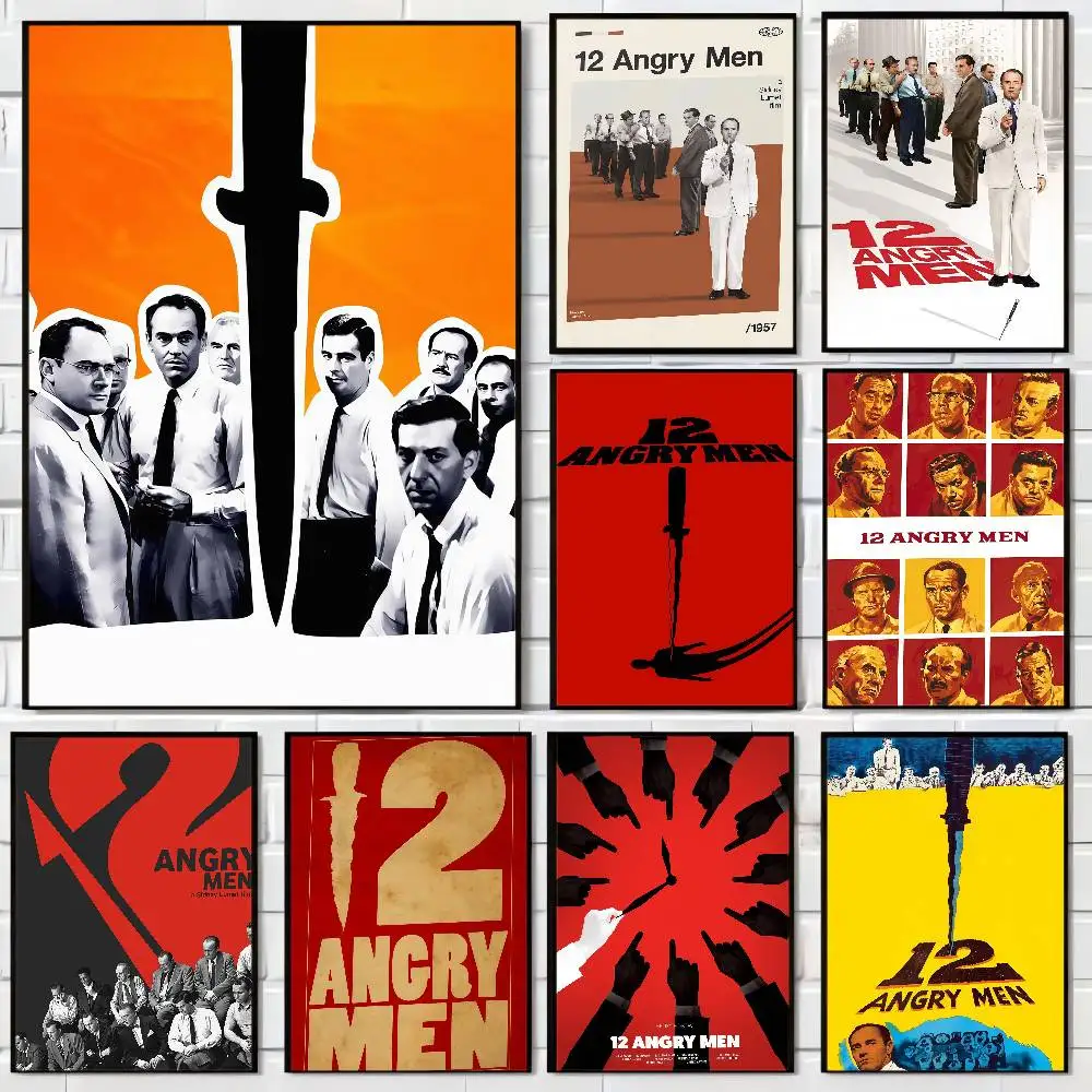 Movie 12 Angry Men DIY Sticky Poster Fancy Wall Sticker For 