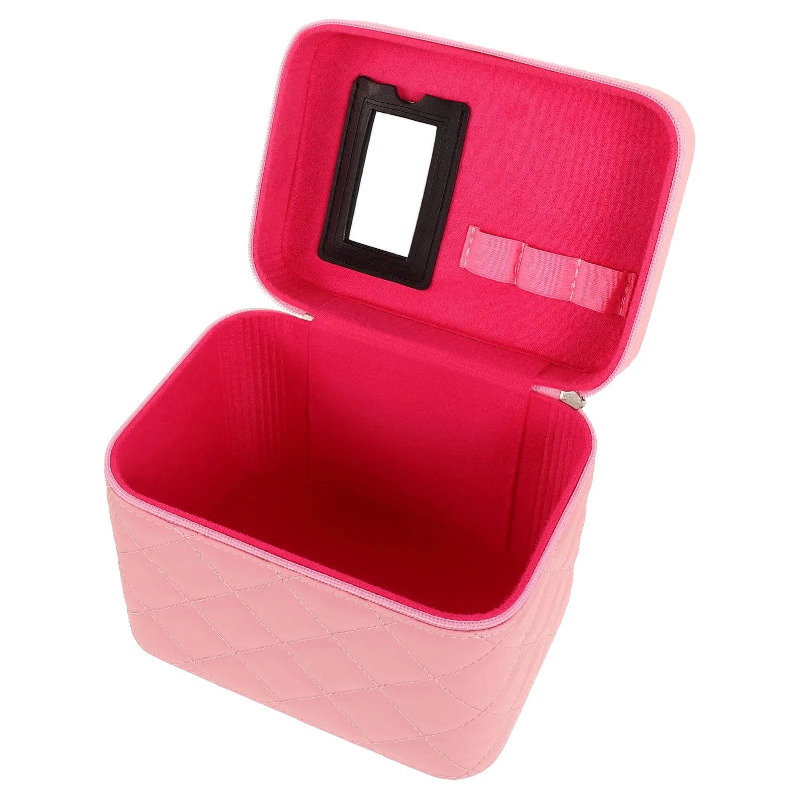 Luxury Makeup Organizer Case Portable Convenient Handle Multi Functional Travel Case for Daily Use Weekend Getaway