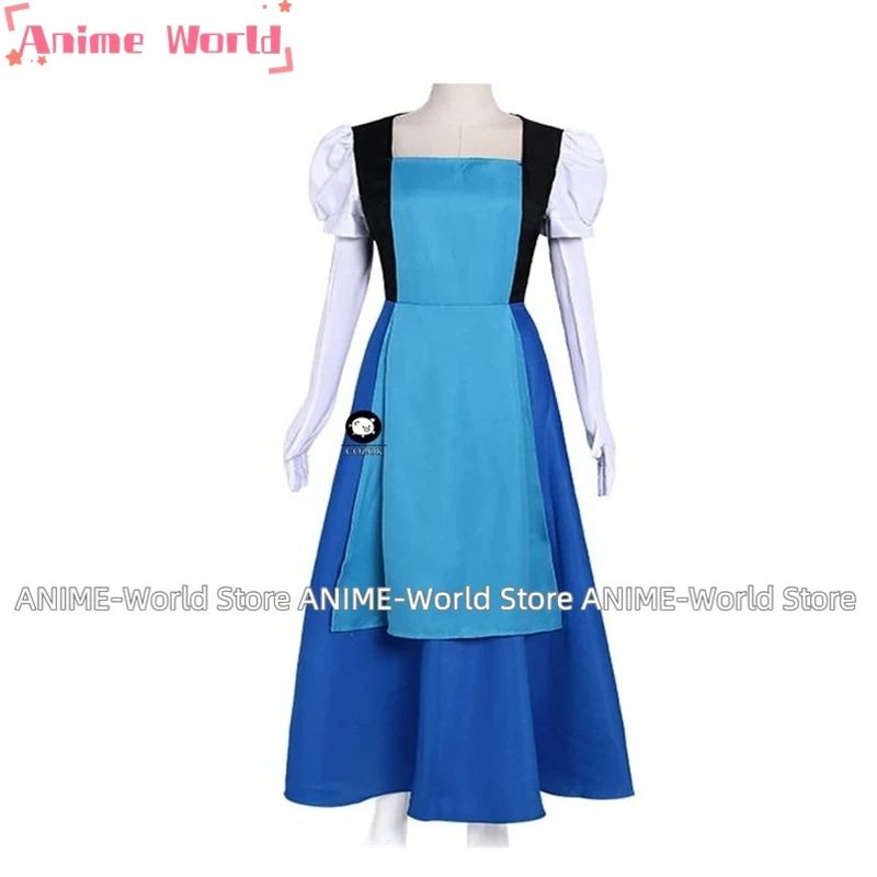 《Custom size》Cosplay Dress Women Sapphire Role Play Blue Dress Princess Fancy Dress Any Size