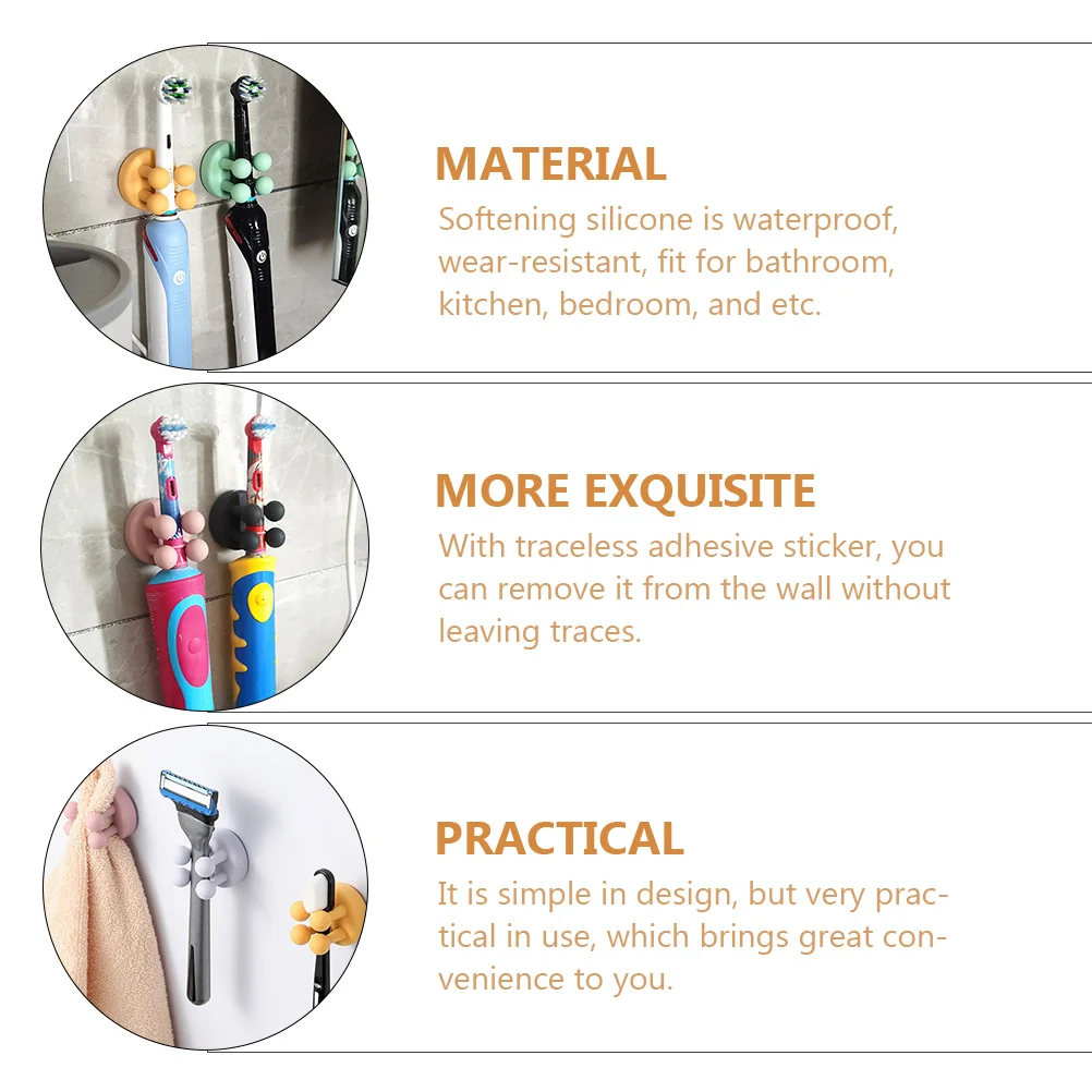 

4pcs Silicone Cord Organizer Cable Holder Clip For Desk Kitchen Bedroom Cable Management Clips Usb Ethernet Cord Organizer