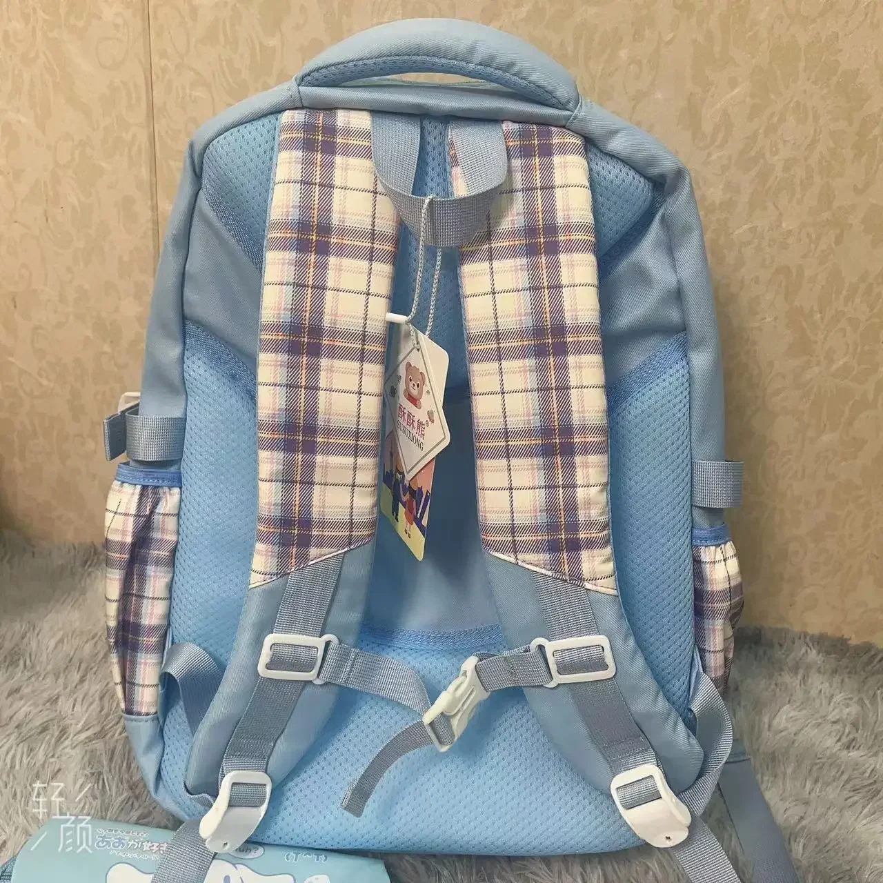 Sanurgente Cinnamoroll Cartable Cartoon Kuromi Sac à dos léger pour enfants, réduction de la charge, haute capacité, fournitures scolaires