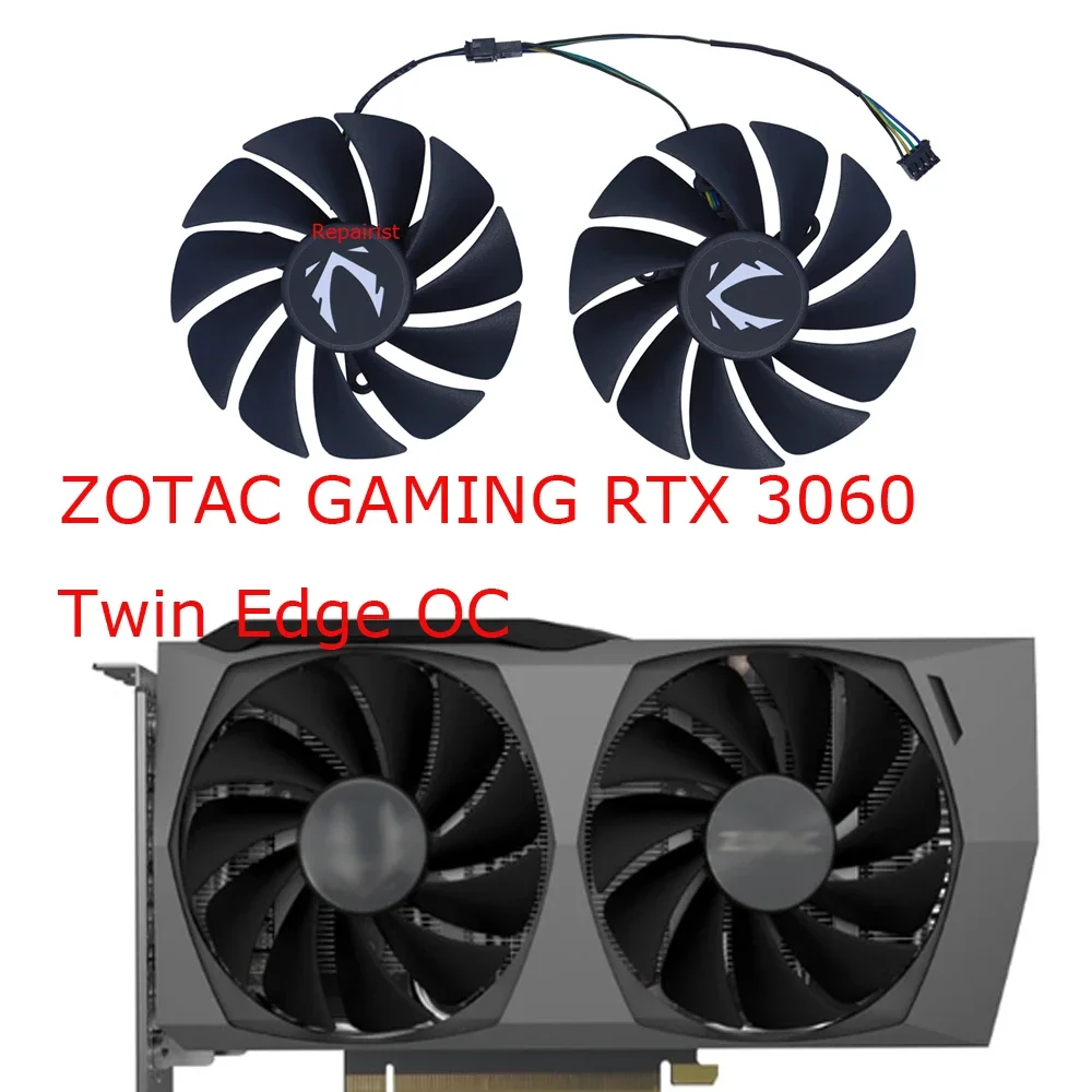 

2Pcs/Set,Video Cards Fan,CF9015H12S,For ZOTAC GAMING RTX 3060Ti Twin Edge OC LHR,For ZOTAC RTX3050 AMP ECO Twin Edge OC