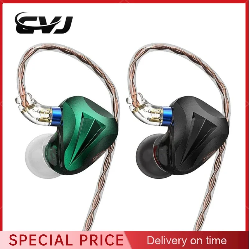 

CVJ Freedom 5 Hybrid Drivers in-Ear Monitors Earphone 1DD+4BA IEMs Music Earbuds with 4 Switchable Tuning Modes & 3 Types Plugs