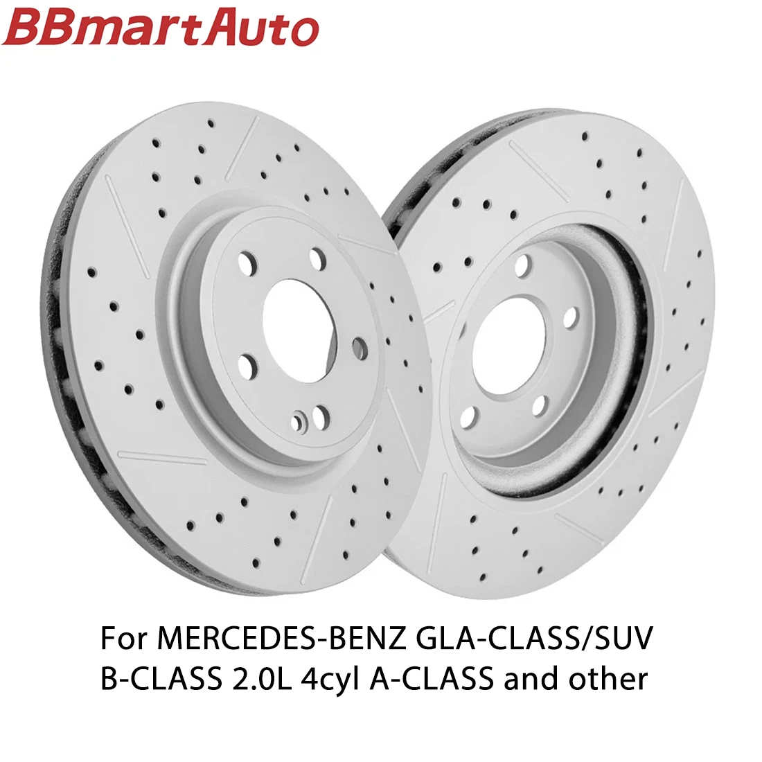 

2464212712 2pieces front brake disc for Mercedes-Benz GLA-CLASS/SUV B-CLASS 2.0L 4cyl A-CLASS and other.BBmart Auto Parts