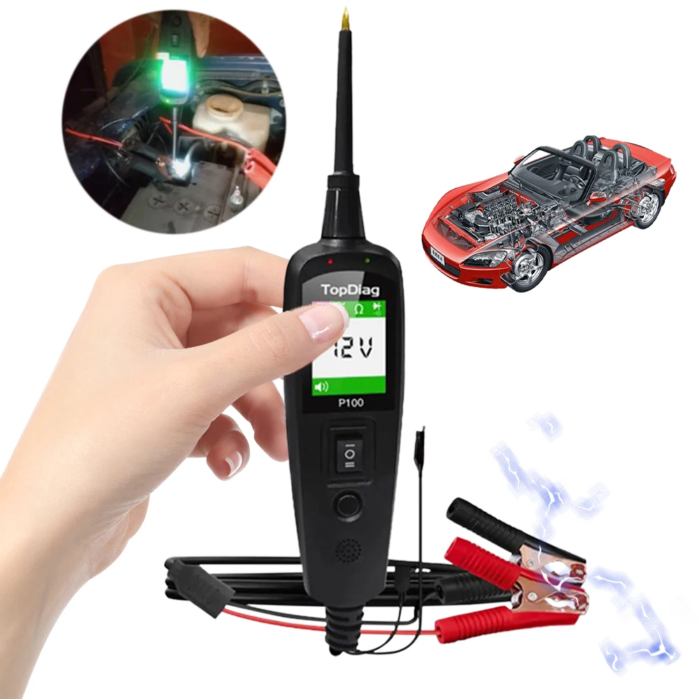 12/24V Car Electrical Circuit Tester 2/10 Meter AVO Diagnostic Tools Automotive Power Circuit Probe Kit for All Cars