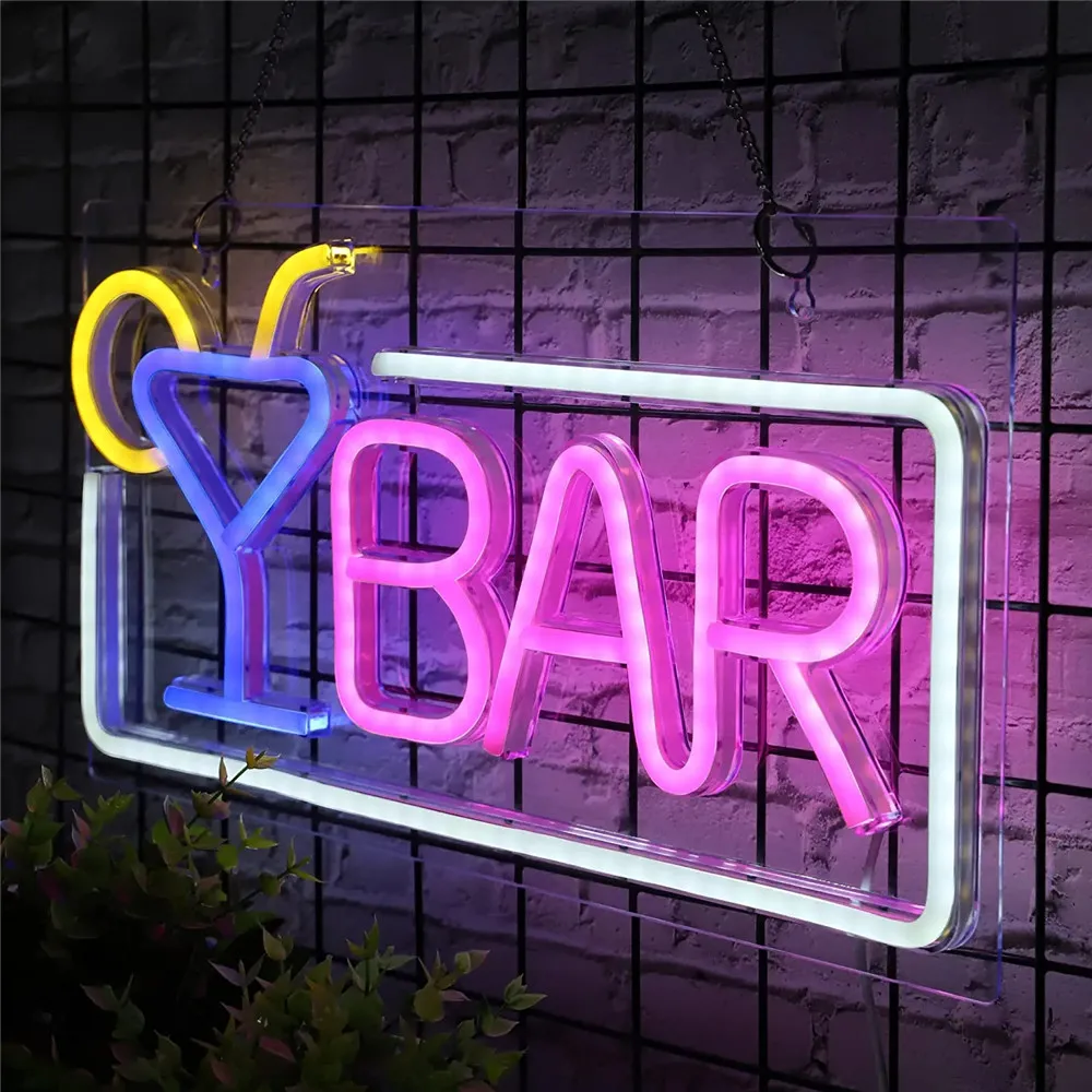 

Camping Light Bar Neon Light Sign Party Neon Lamp Wall Art Bedroom Decrative Light KTV Shop Club Bistro Decor Neon Night Light