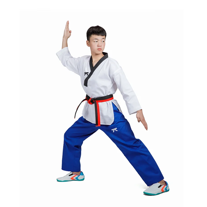 Firmway Beginner Taekwondo Sportswear Children\'s Performance Training Adult Karate Judo Dobok Clothing Coach TKD Uniform