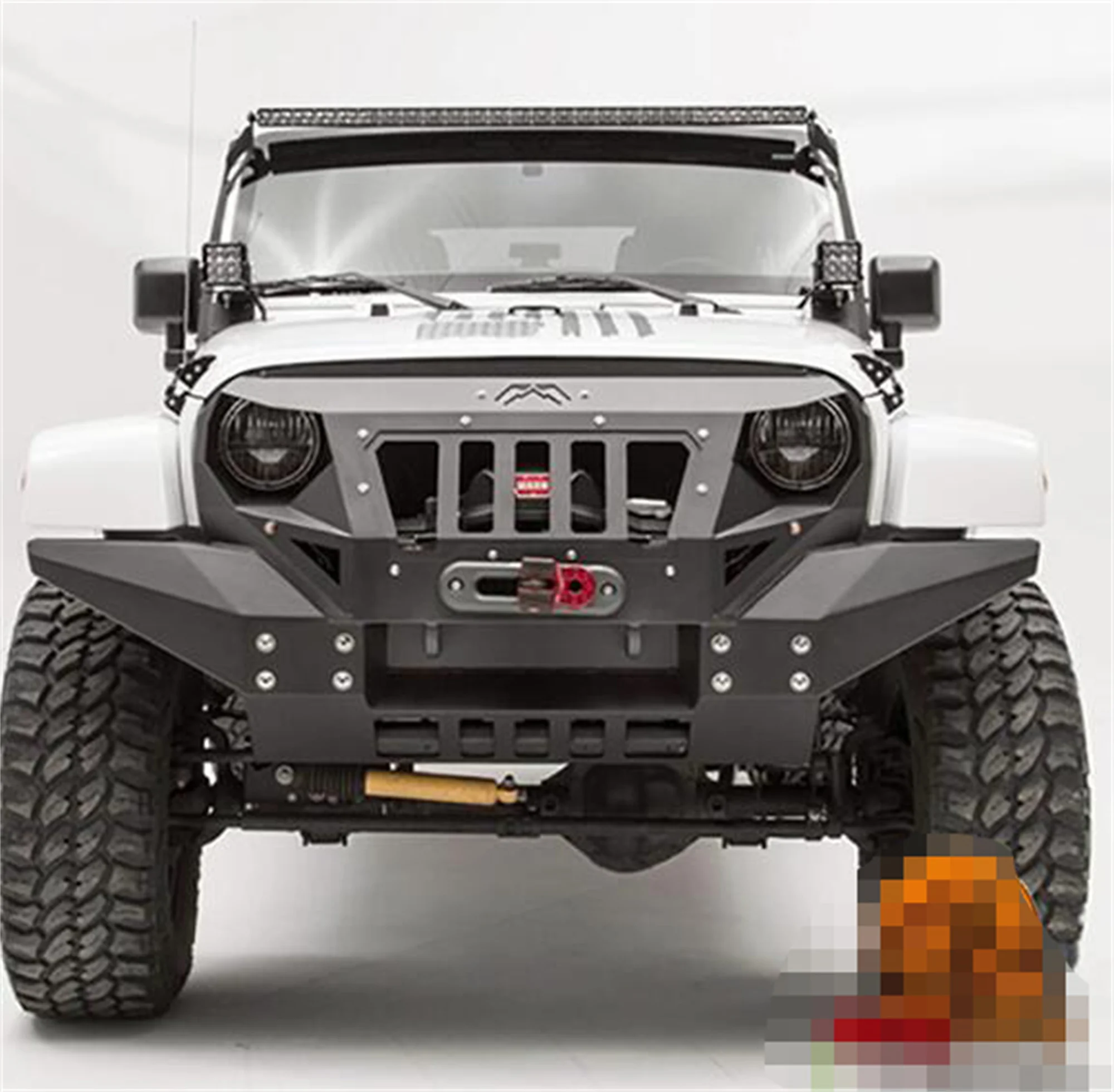 

Front Bumper Armor Steel Material for Jeep Wrangler JK 2007-2017 J195-5 LantSun