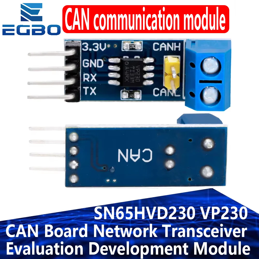 SN65HVD230 VP230 CAN Bus Transceiver Module 3.3V High-Speed for Arduino Development Board Evaluation Kit Industrial CAN Bus