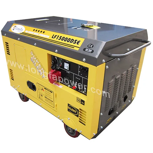 10KW 10KVA Super Silent Portable Dies el Generator Price With Two Cylinder 2x192F Air-Cooled 3 Phase 380V