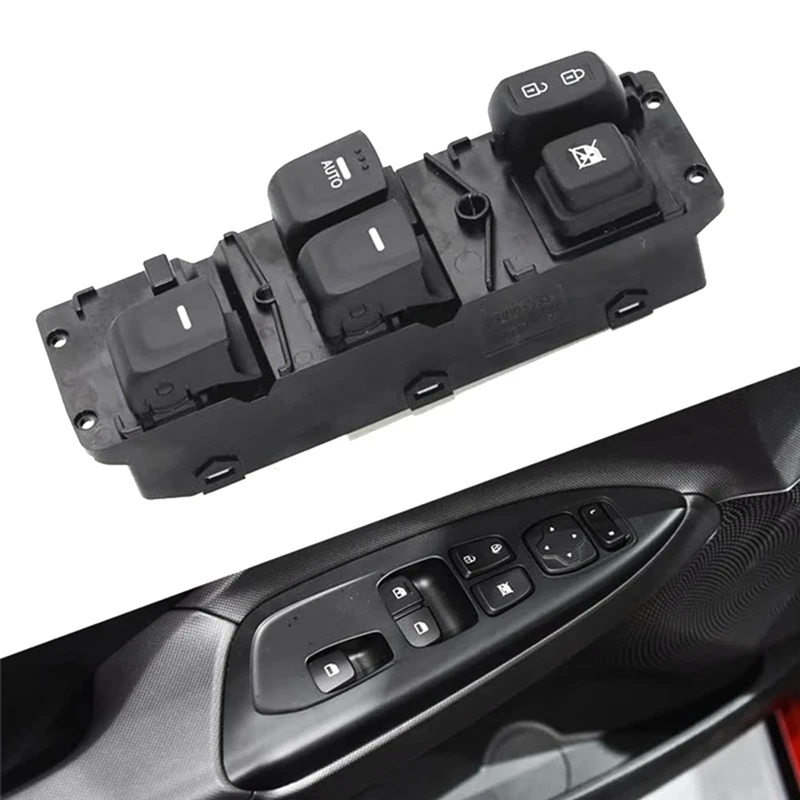 Car Front Left Side Window Switch Button 93570-2V000 For Hyundai Veloster 2011-2016 Door Glass Lift Control Switch