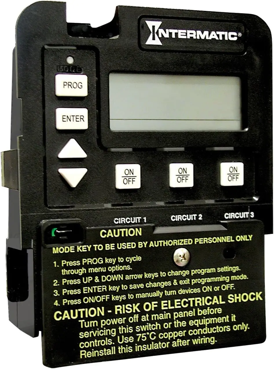 

Intermatic P1353ME 3-Circuit Pool/Spa Digital Time Switch - Versatile Pump Control, Precise Scheduling - Seven Modes, Freeze