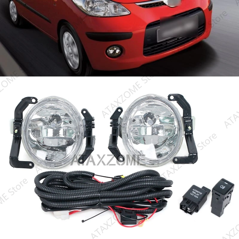 

Daytime running light DRL Fog Lamp Front bumper Fog Light assembly For Hyundai i10 2008 2009 2010 221-2023R-UE 92202-0X000