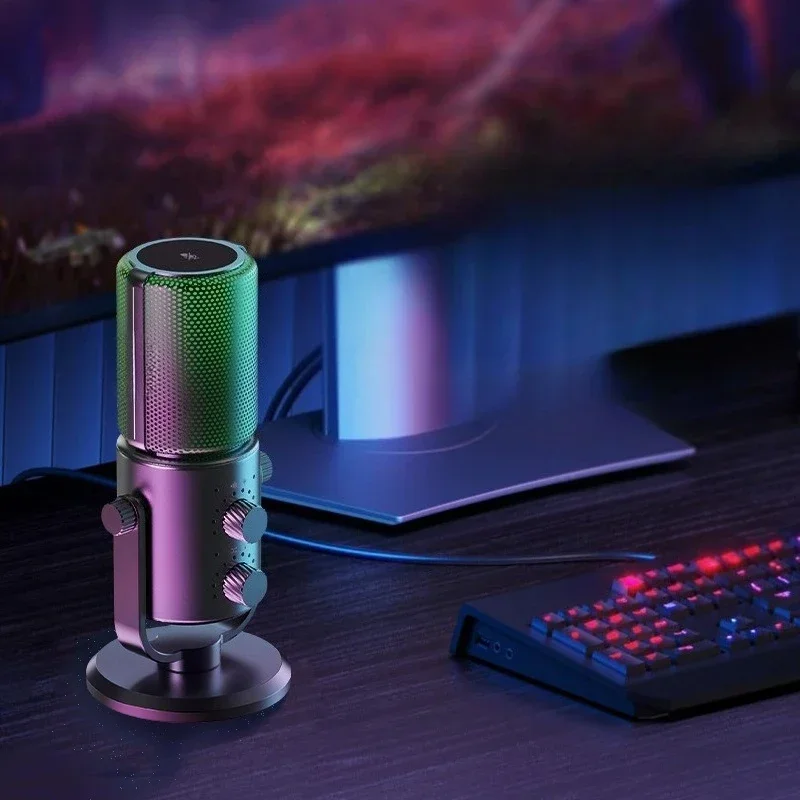 DCM05 desktop condenser microphone computer live streaming host Karaoke live recording noise reduction microphone