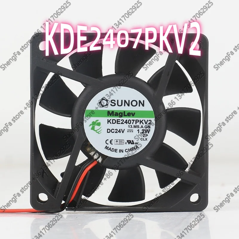 cooling fan Original Sunon 5V 12V 48V AC EC 7020 70X70X20MM 2-wire magnetic suspension quiet inverter KDE2407PKV2 DC24V 1.2W